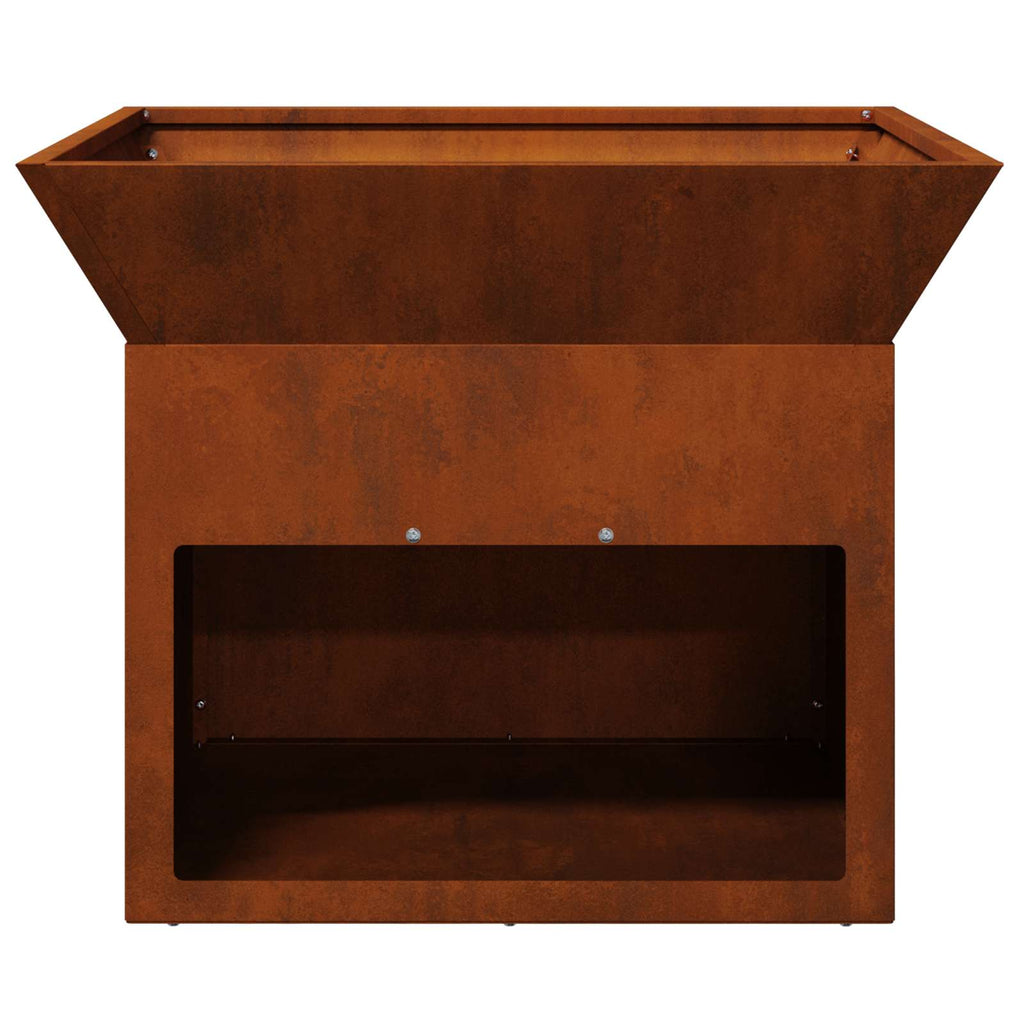 Foyer De Cheminée Rouillé 50 X 50 X 40 Cm