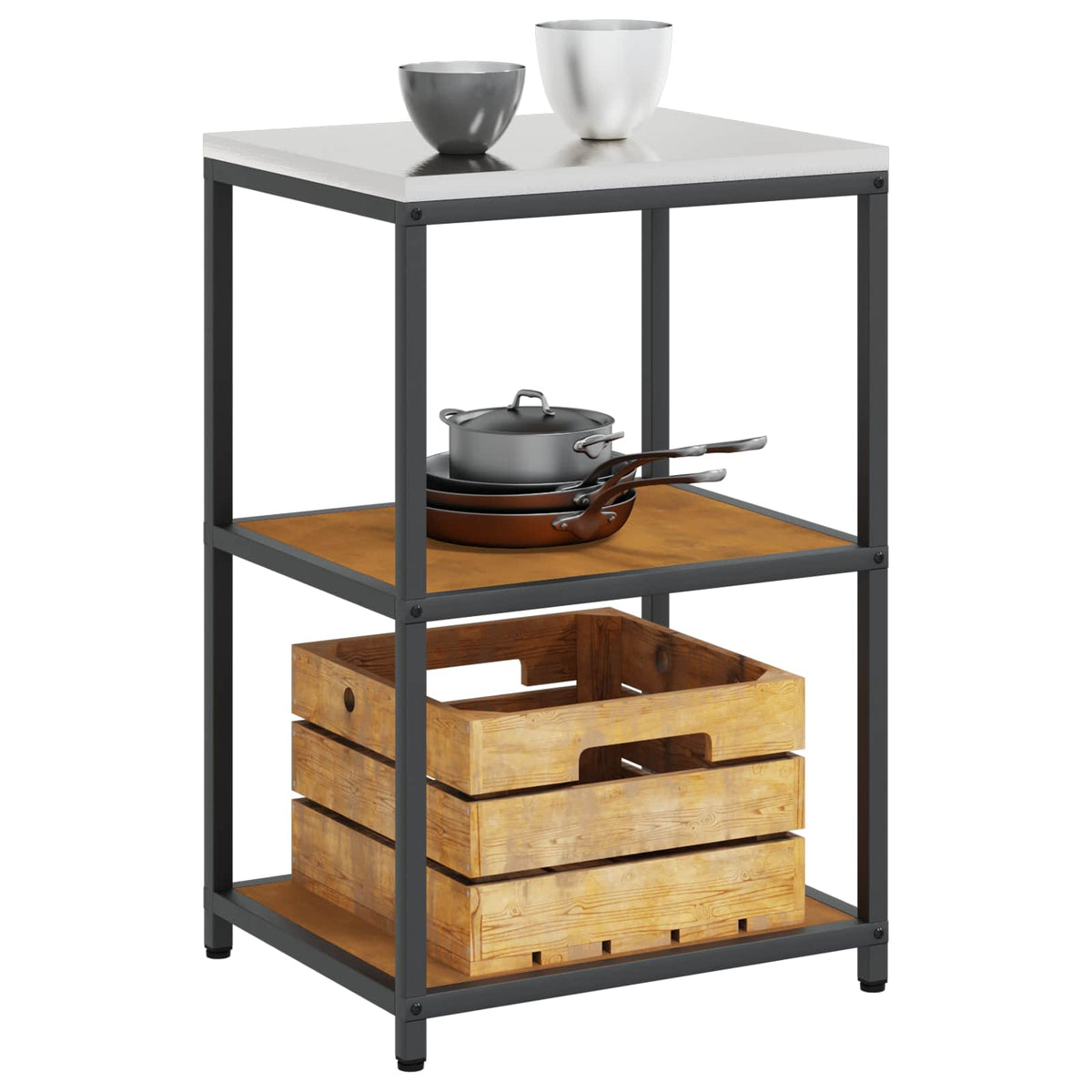 Étagère De Cuisine Hattem Rouillé Acier