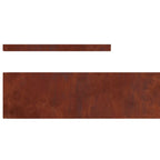 Bordure De Pelouse 4 Pc Acier Patiné Rouillé