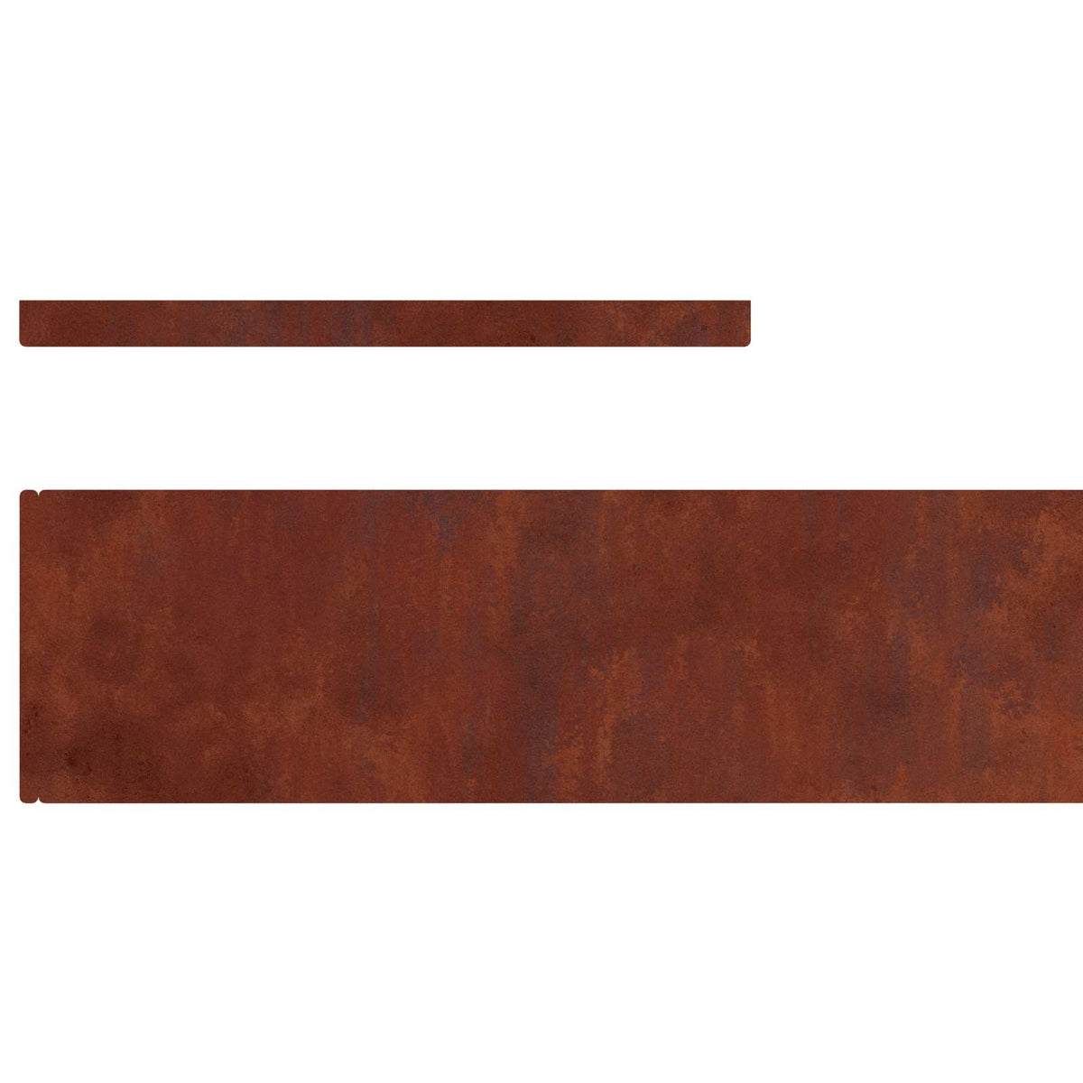 Bordure De Pelouse 4 Pc Acier Patiné Rouillé