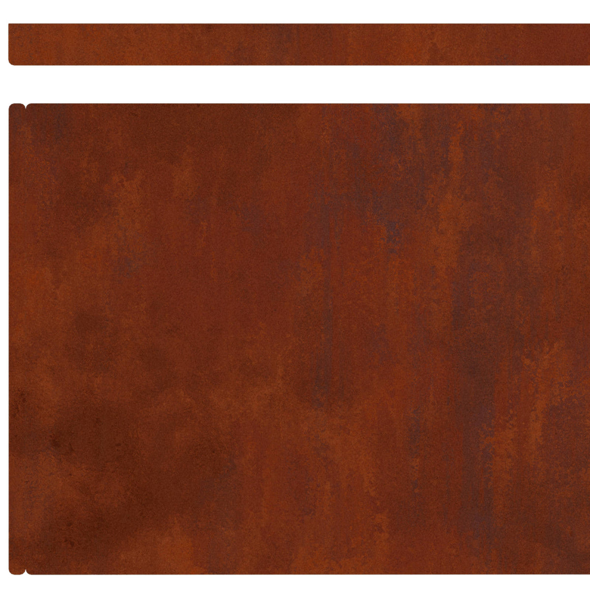 Bordure De Pelouse Acier Patiné Rouillé