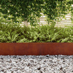 Bordure De Pelouse Acier Patiné Rouillé