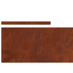 Bordure De Pelouse Acier Patiné Rouillé