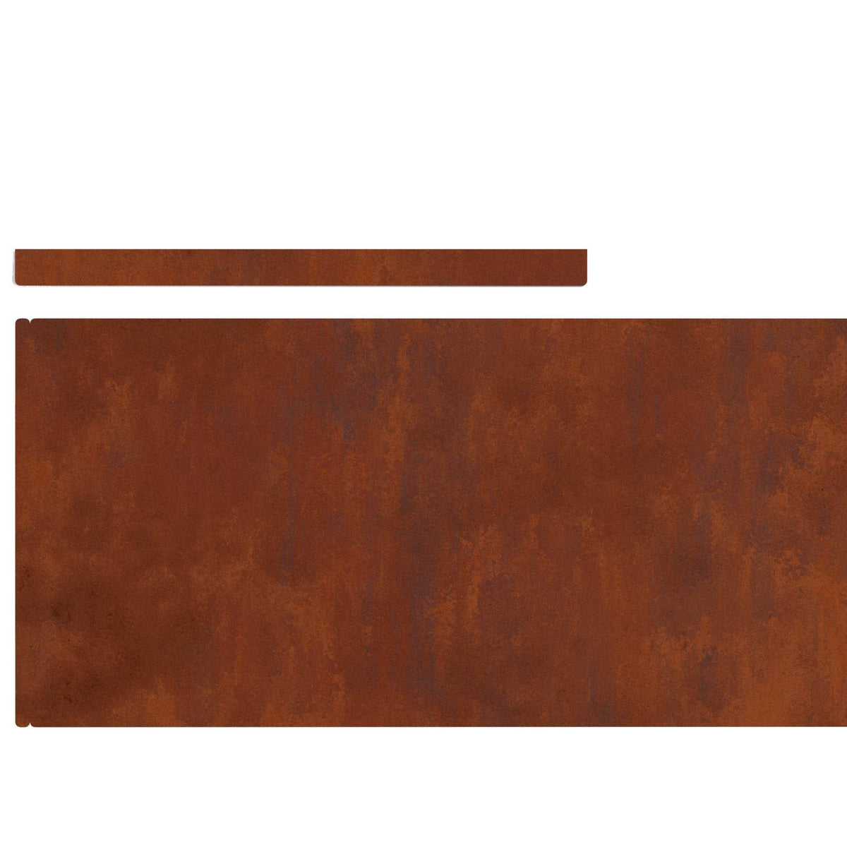 Bordure De Pelouse Acier Patiné Rouillé