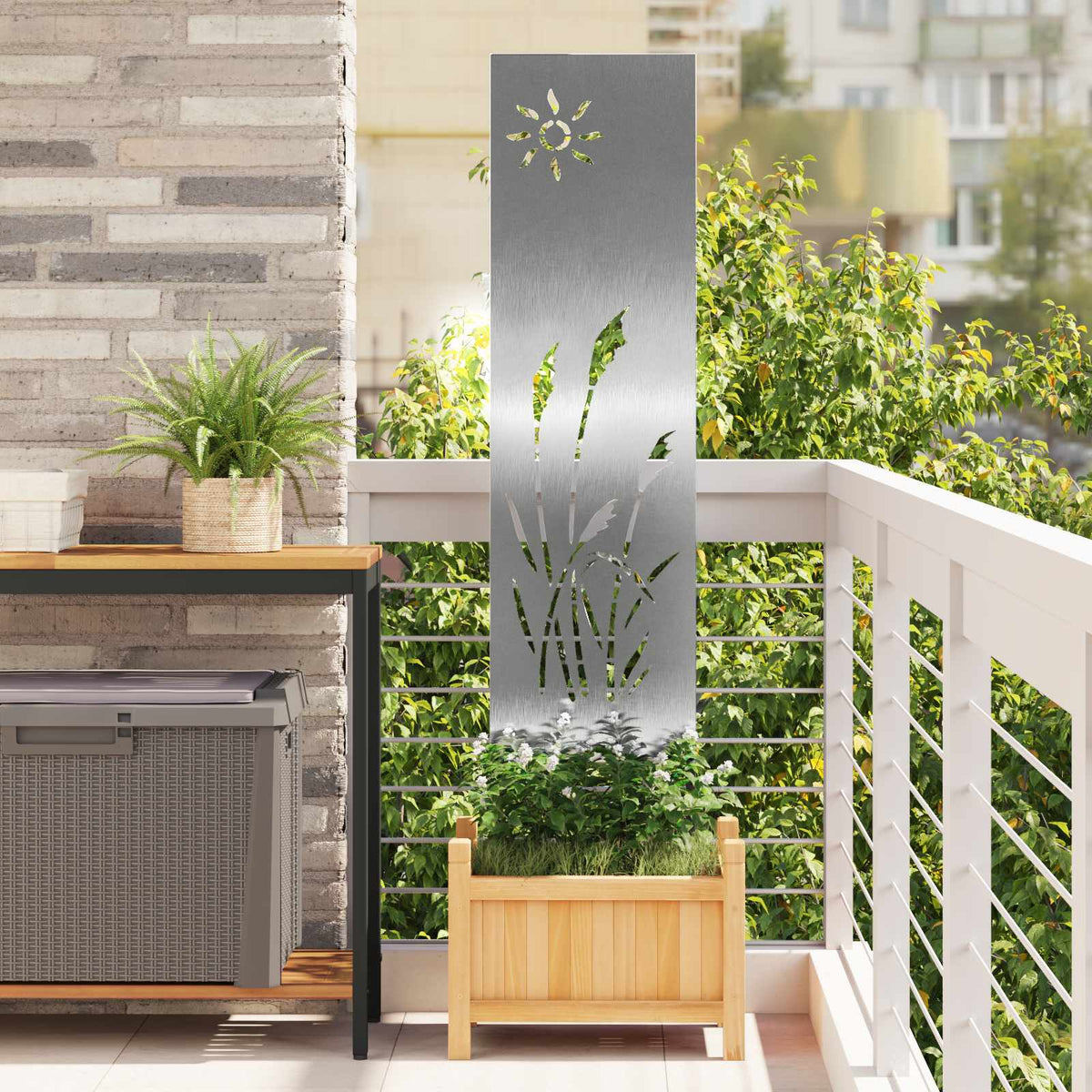 Écran De Confidentialité De Jardin Fretwork Rouillé