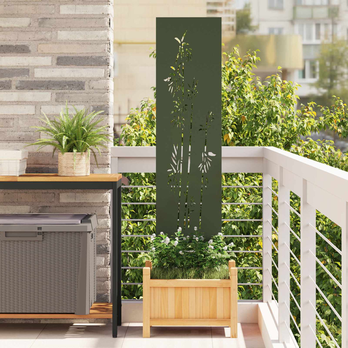 Écran De Confidentialité De Jardin Fretwork Rouillé