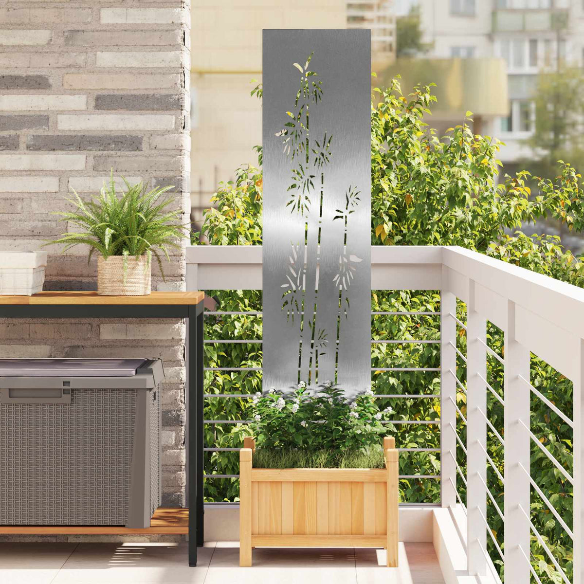 Écran De Confidentialité De Jardin Fretwork Rouillé