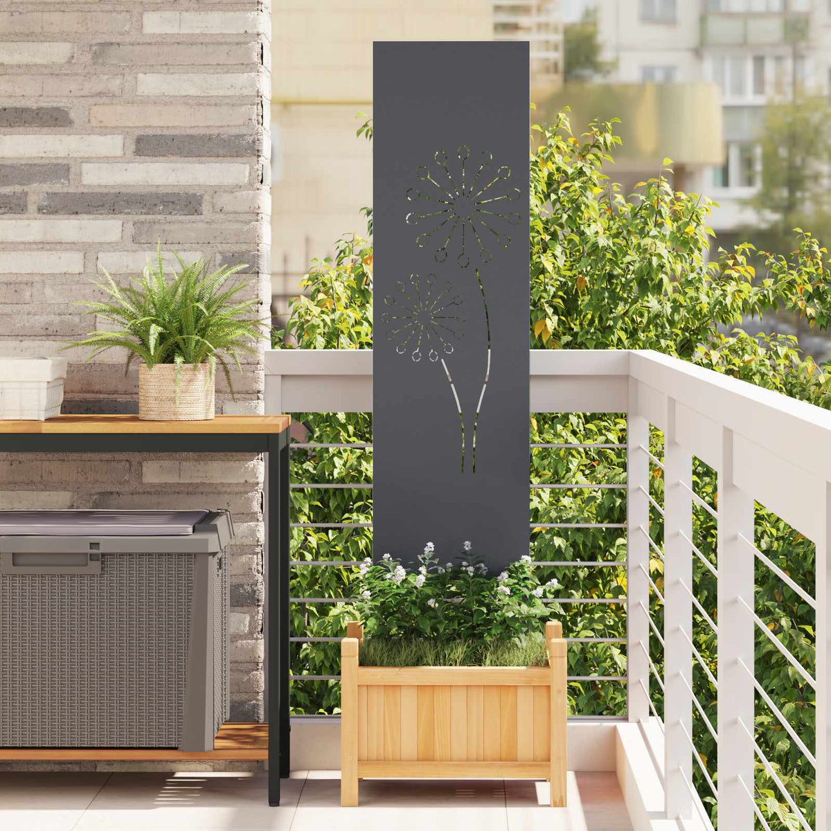Écran De Confidentialité De Jardin Fretwork Rouillé