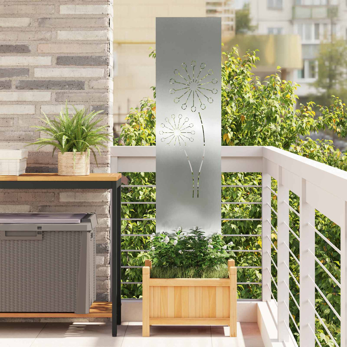 Écran De Confidentialité De Jardin Fretwork Rouillé