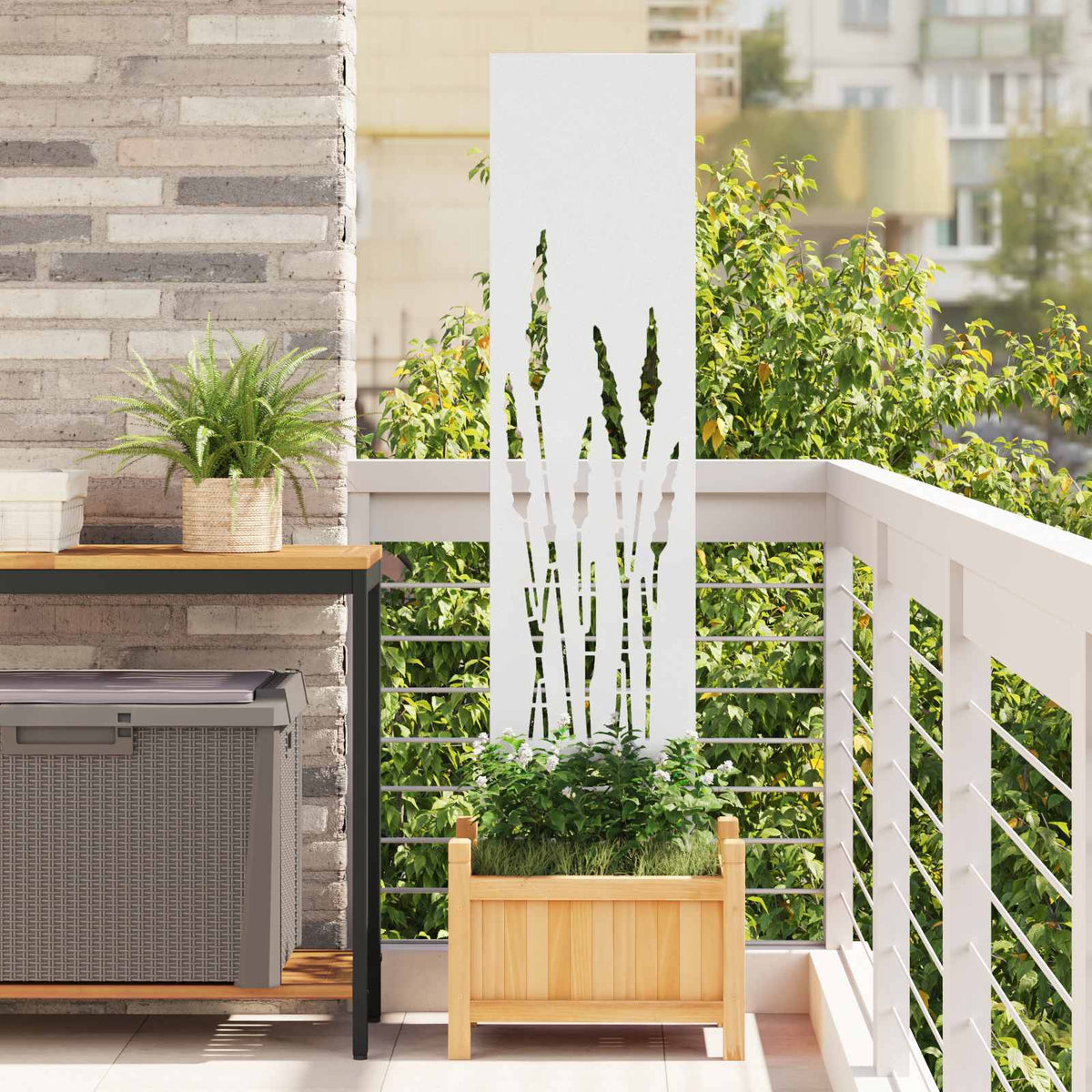 Écran De Confidentialité De Jardin Fretwork Rouillé