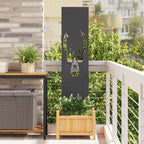 Écran De Confidentialité De Jardin Fretwork Rouillé
