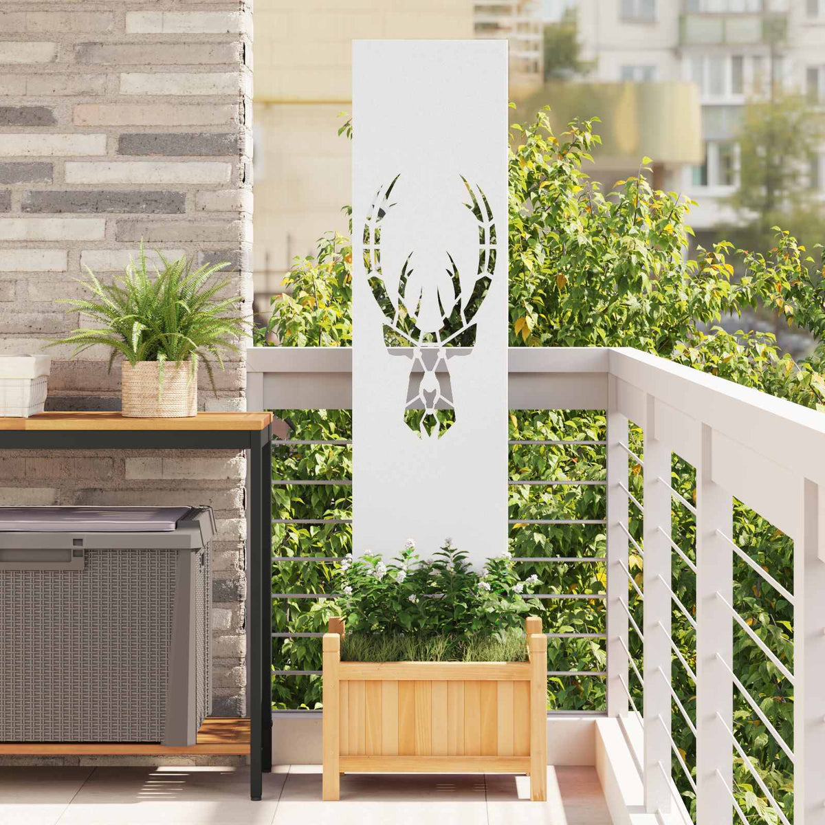 Écran De Confidentialité De Jardin Fretwork Rouillé