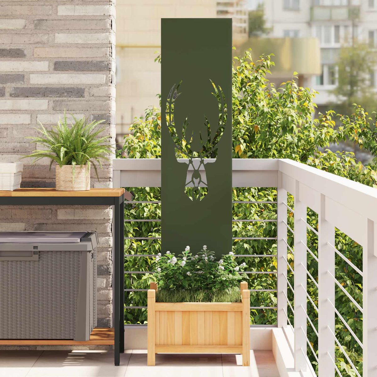 Écran De Confidentialité De Jardin Fretwork Rouillé