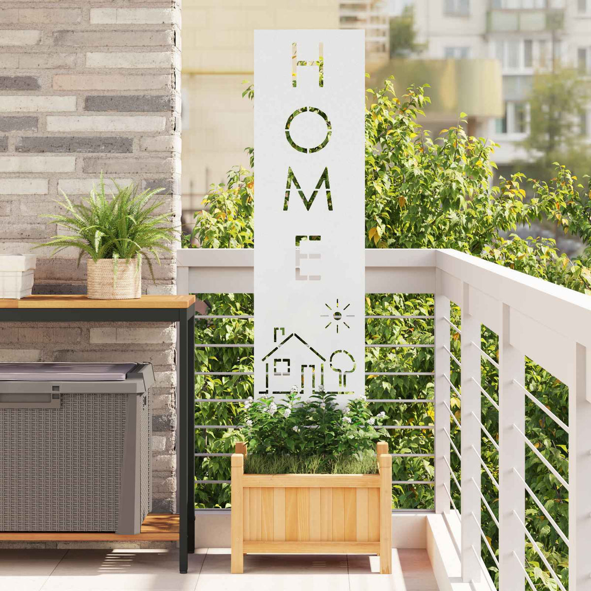 Écran De Confidentialité De Jardin Fretwork Rouillé