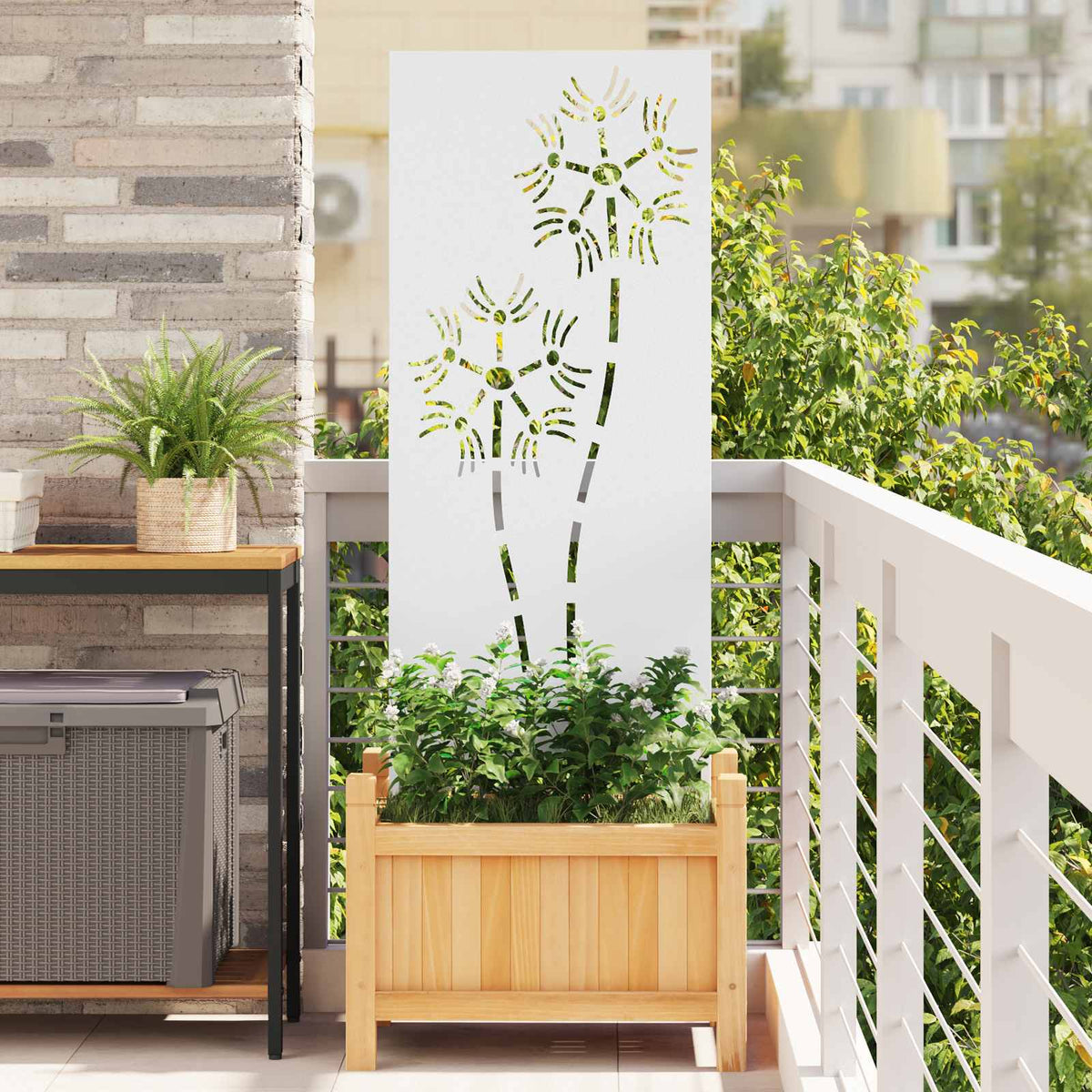 Écran De Confidentialité De Jardin Fretwork Rouillé