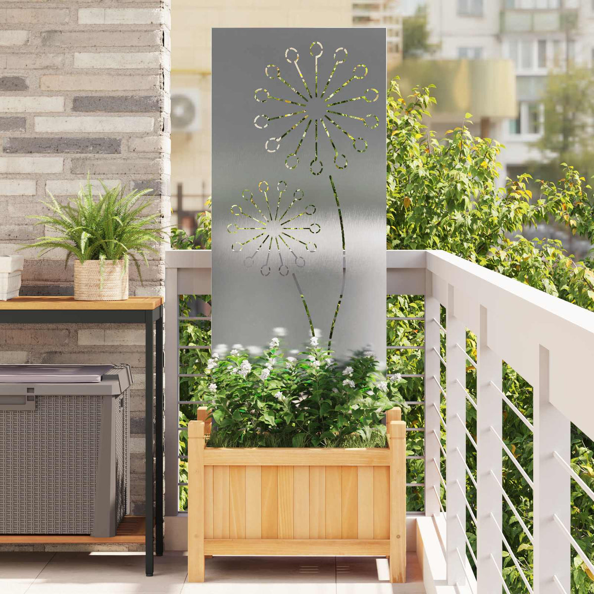 Écran De Confidentialité De Jardin Fretwork Rouillé