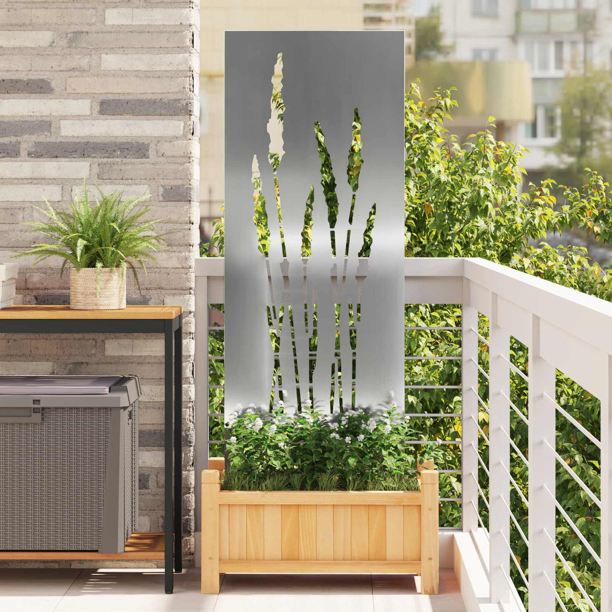 Écran De Confidentialité De Jardin Fretwork Rouillé