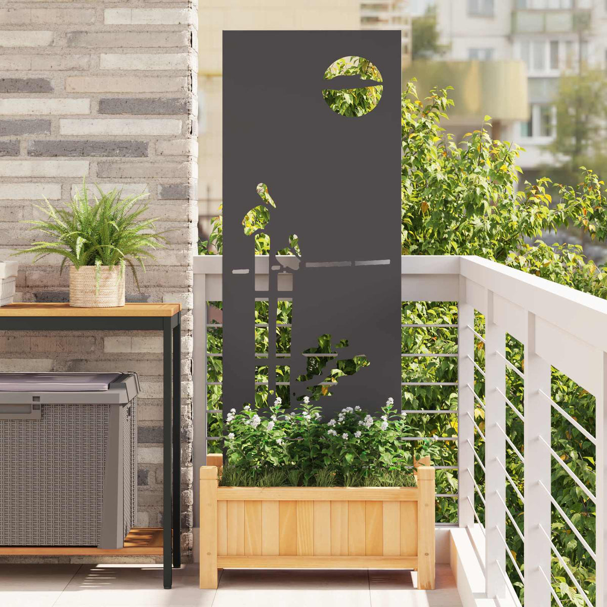 Écran De Confidentialité De Jardin Fretwork Rouillé