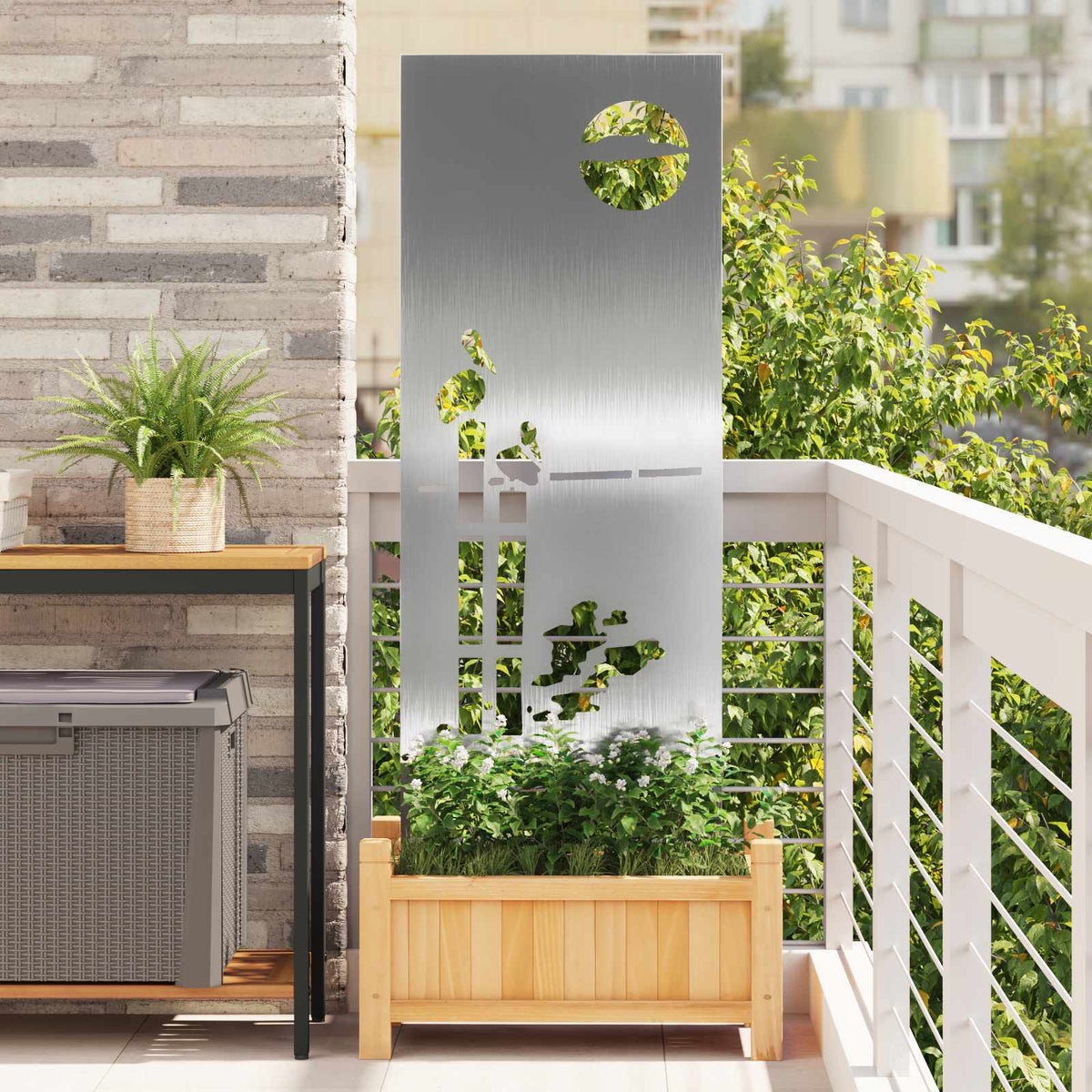Écran De Confidentialité De Jardin Fretwork Rouillé