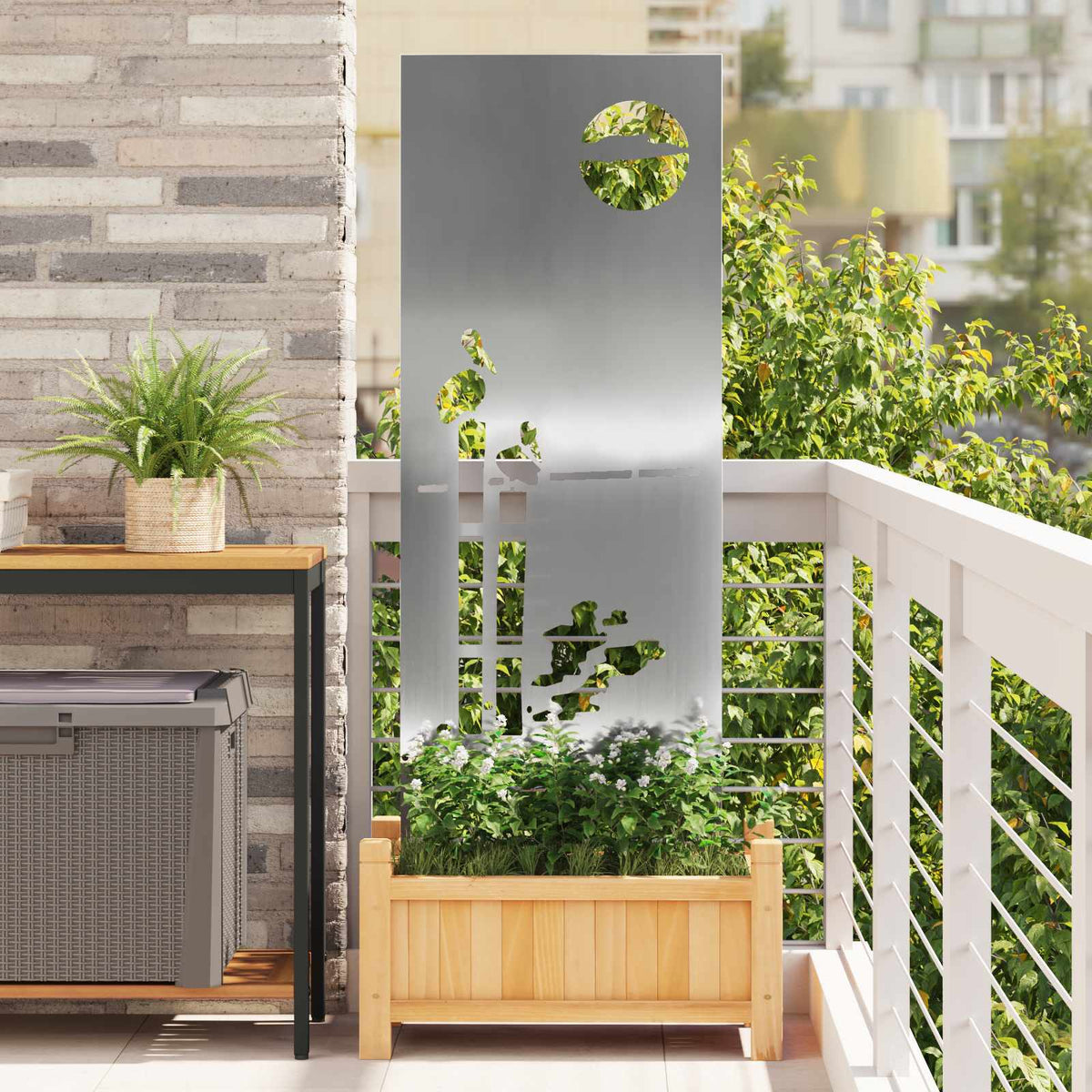 Écran De Confidentialité De Jardin Fretwork Rouillé
