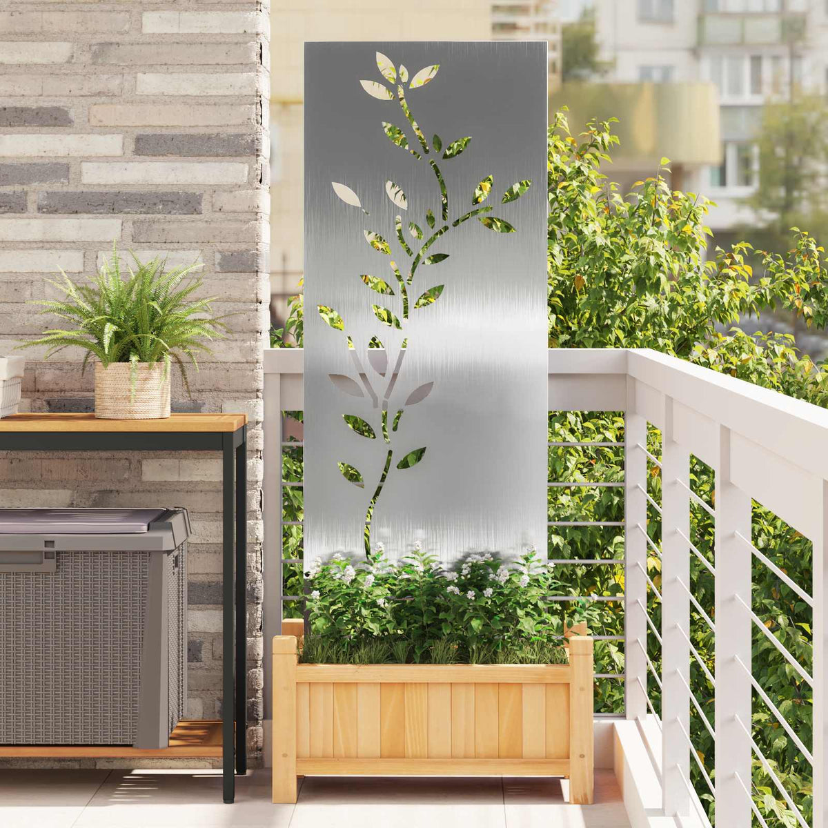 Écran De Confidentialité De Jardin Fretwork Rouillé