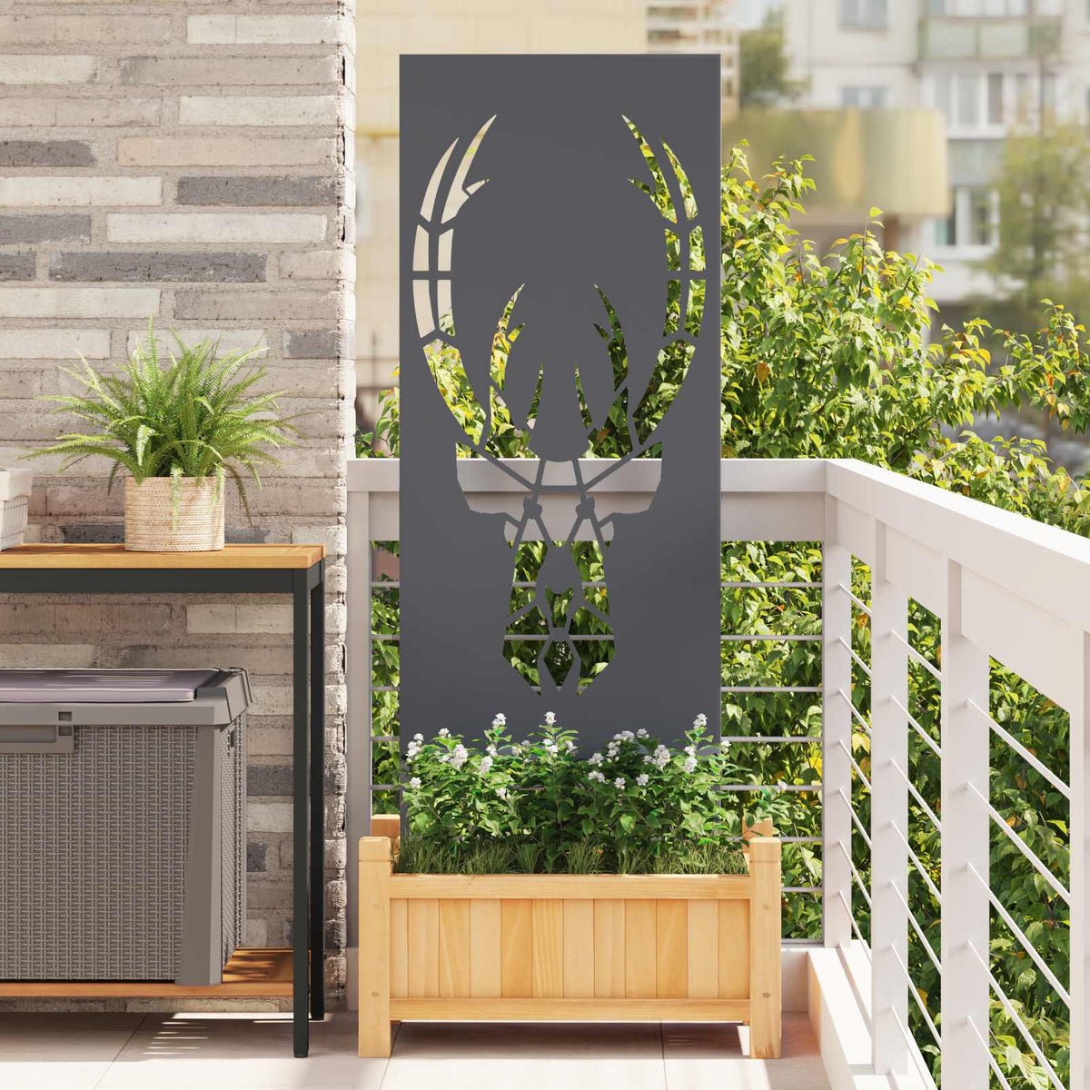 Écran De Confidentialité De Jardin Fretwork Rouillé
