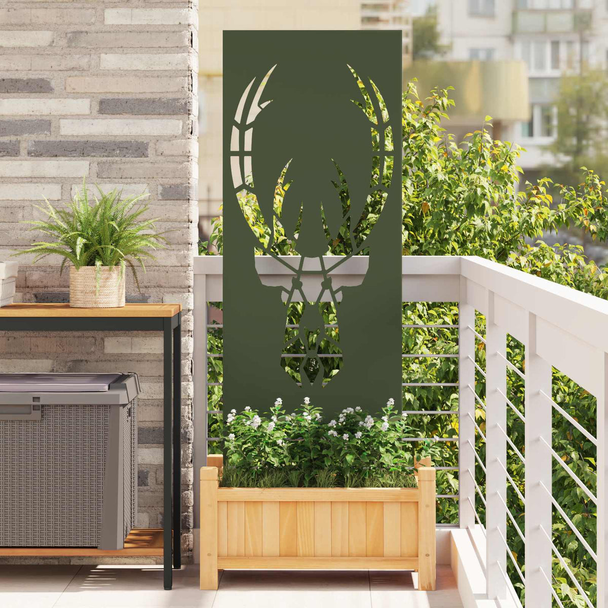 Écran De Confidentialité De Jardin Fretwork Rouillé