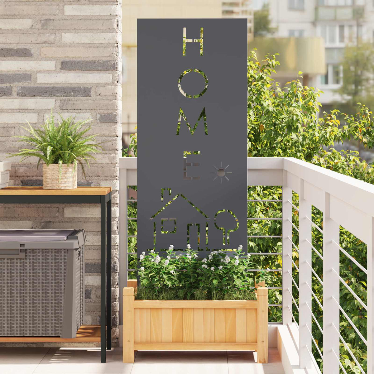 Écran De Confidentialité De Jardin Fretwork Rouillé