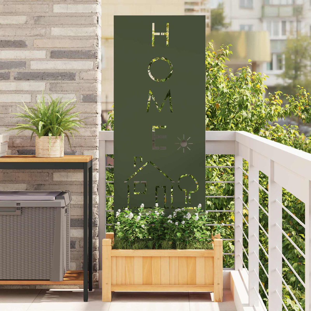 Écran De Confidentialité De Jardin Fretwork Rouillé