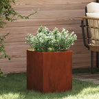 Cache-Pot De Jardin Rouillé