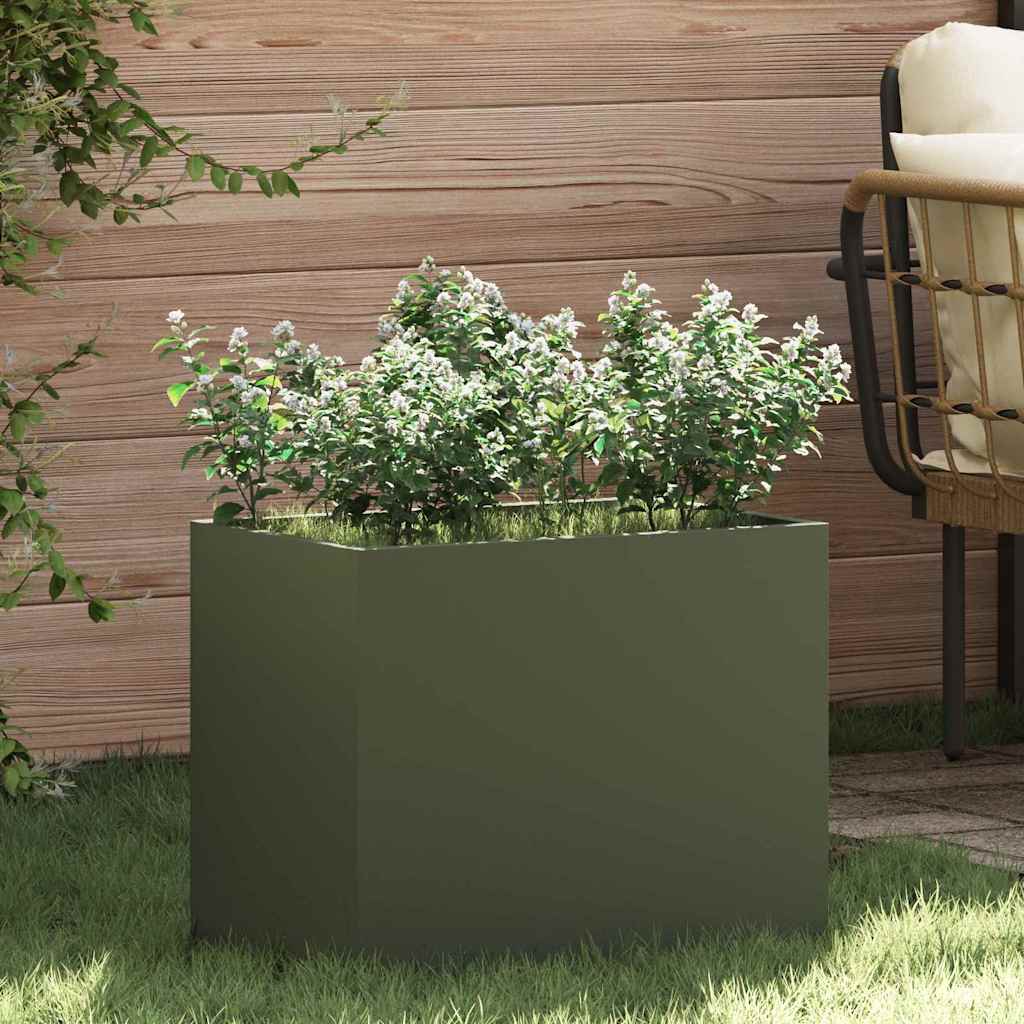 Cache-Pot De Jardin Rouillé
