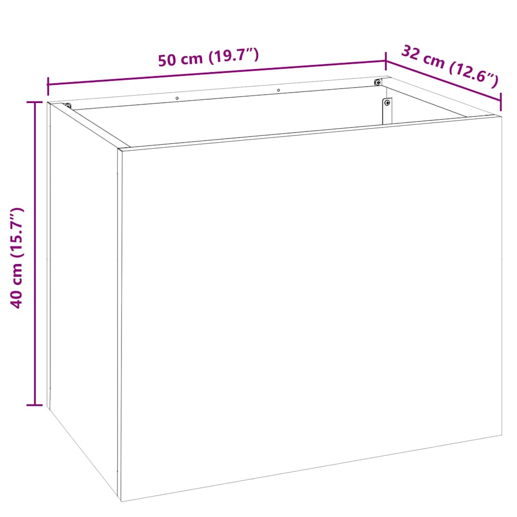 Cache-Pot De Jardin Rouillé