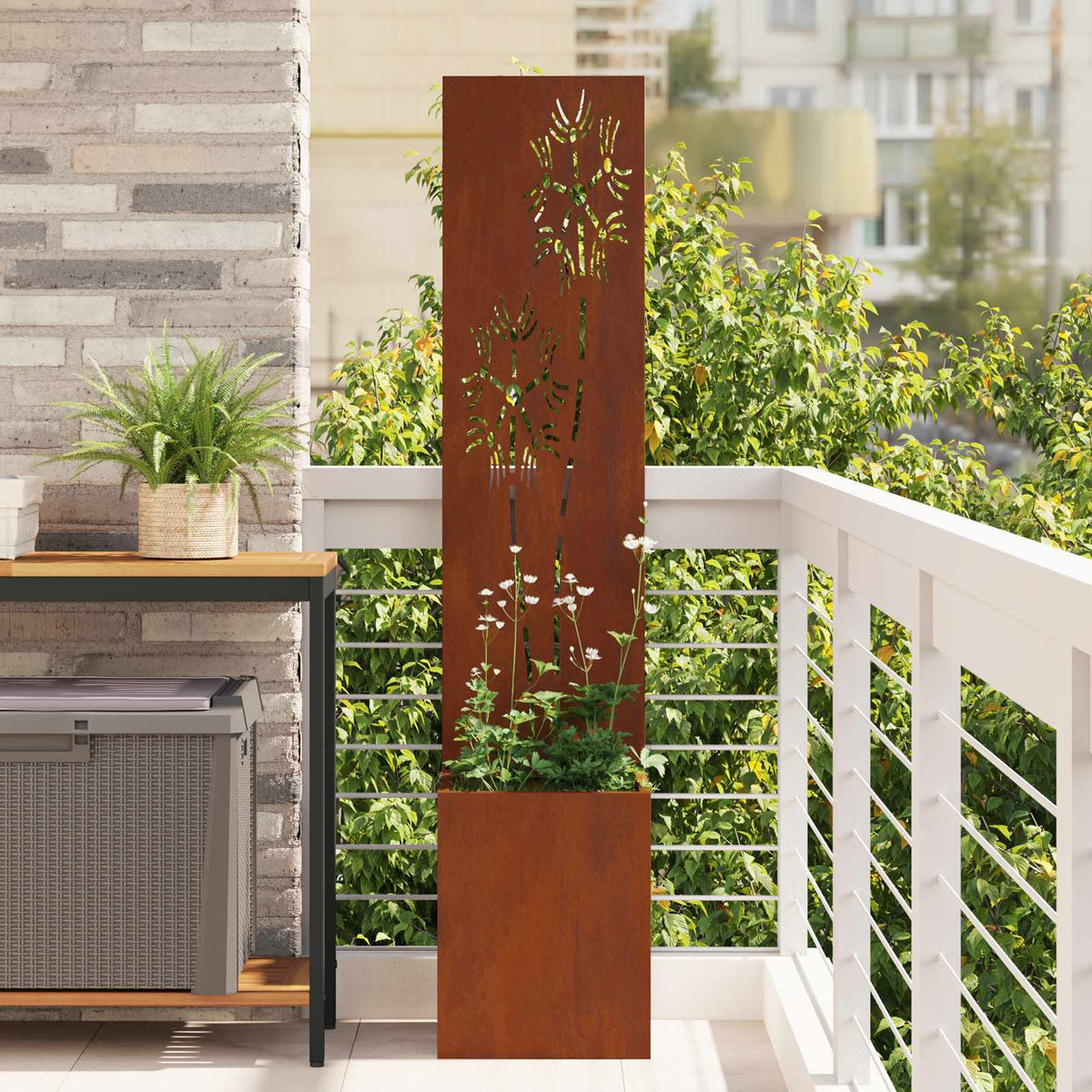 Écran De Confidentialité De Jardin Rouillé 50 X 32 X 1
