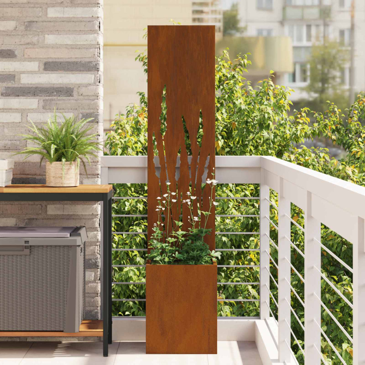 Écran De Confidentialité De Jardin Rouillé 50 X 32 X 1