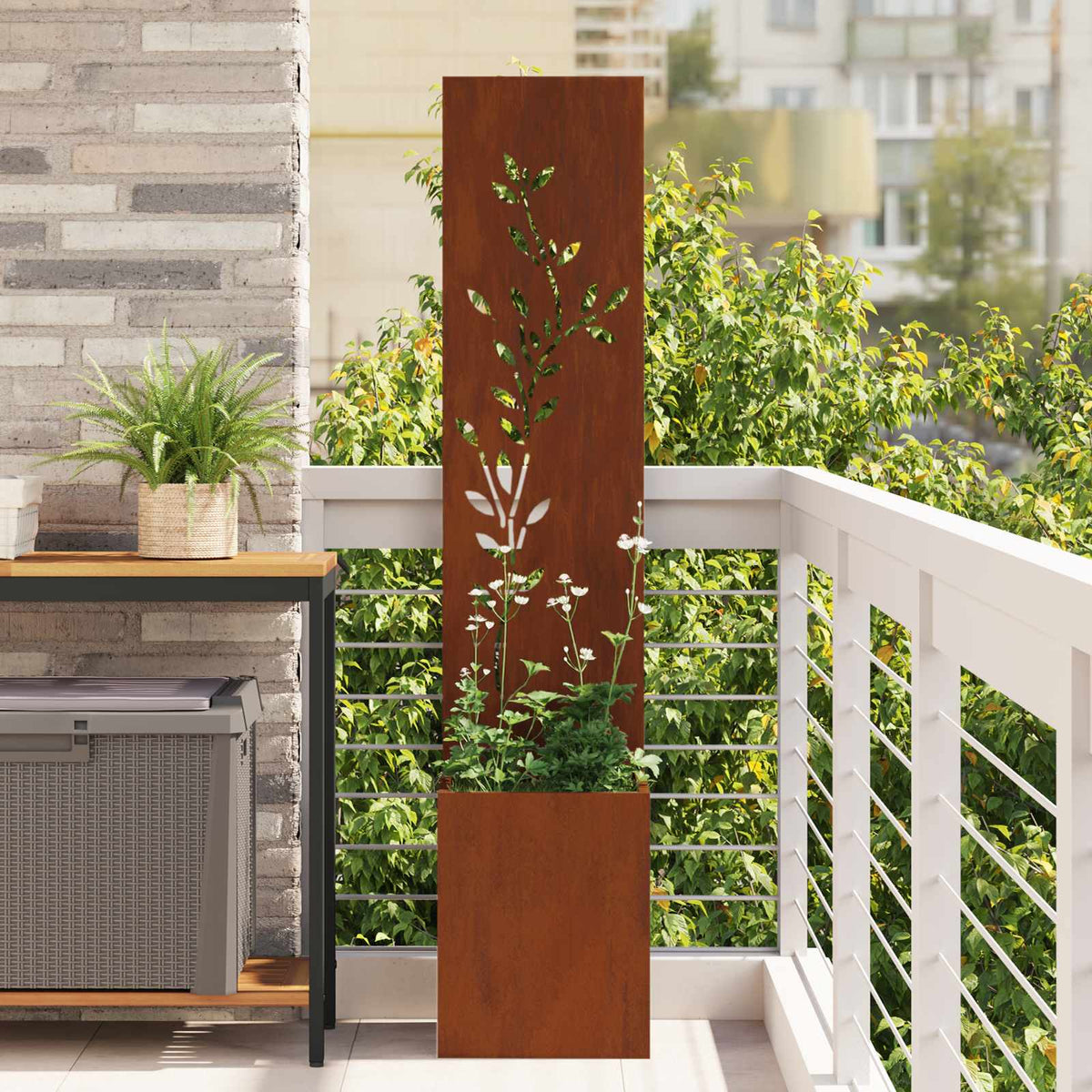 Écran De Confidentialité De Jardin Rouillé 50 X 32 X 1