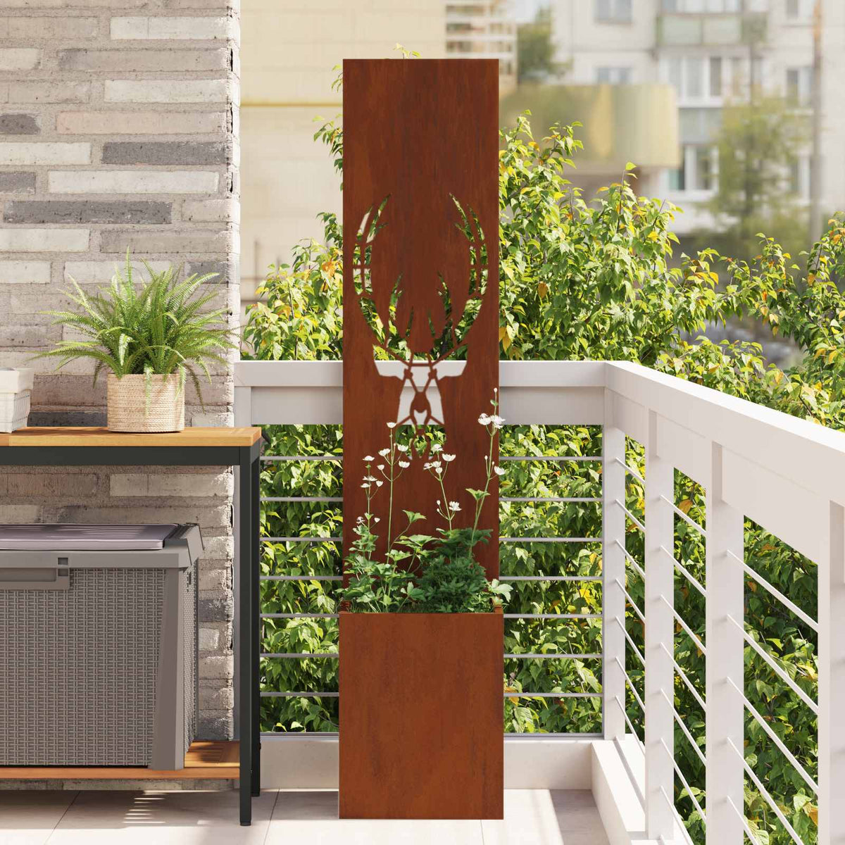 Écran De Confidentialité De Jardin Rouillé 50 X 32 X 1