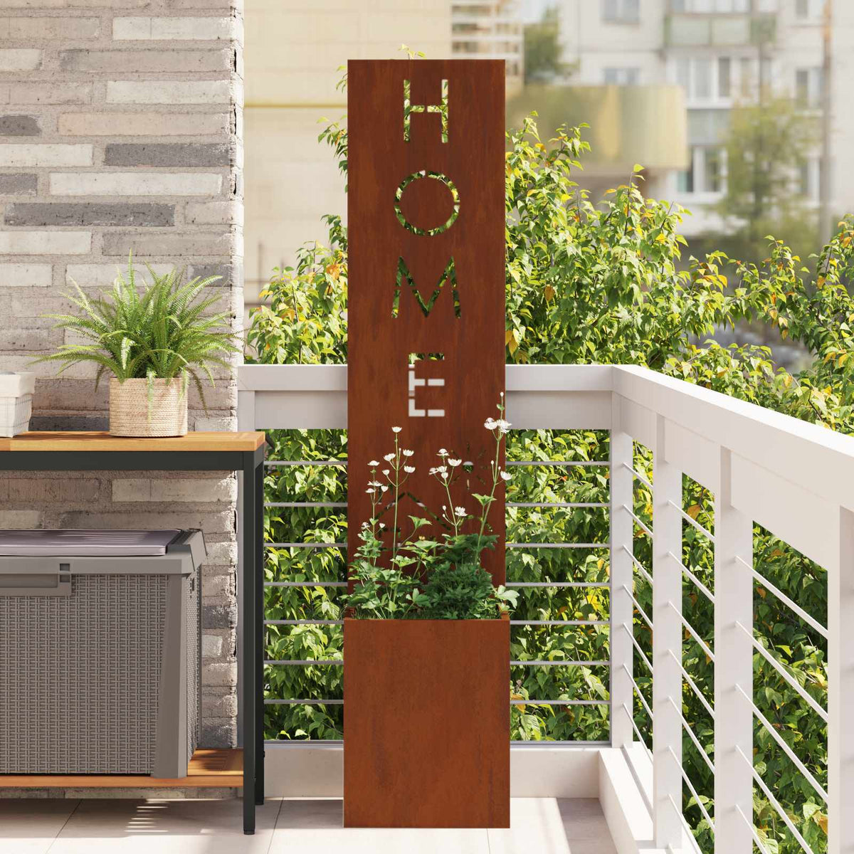 Écran De Confidentialité De Jardin Rouillé 50 X 32 X 1