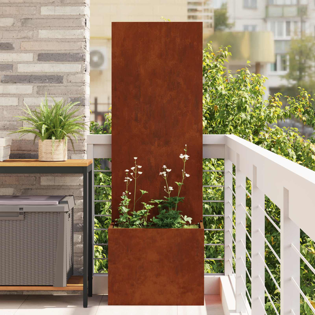 Écran De Confidentialité De Jardin Rouillé 50 X 32 X 1