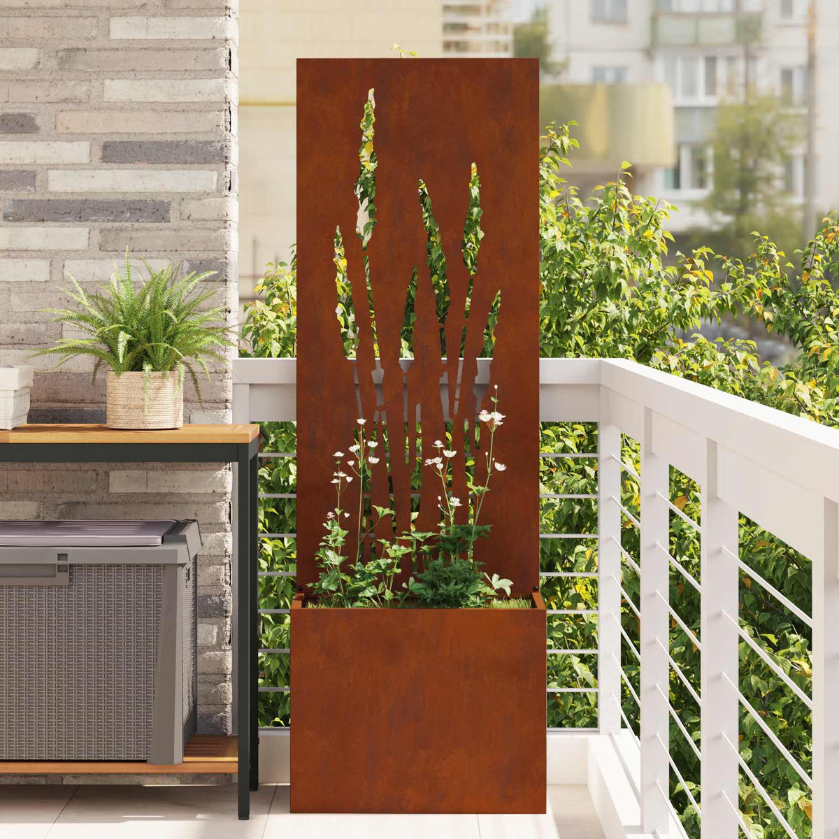 Écran De Confidentialité De Jardin Rouillé 50 X 32 X 1