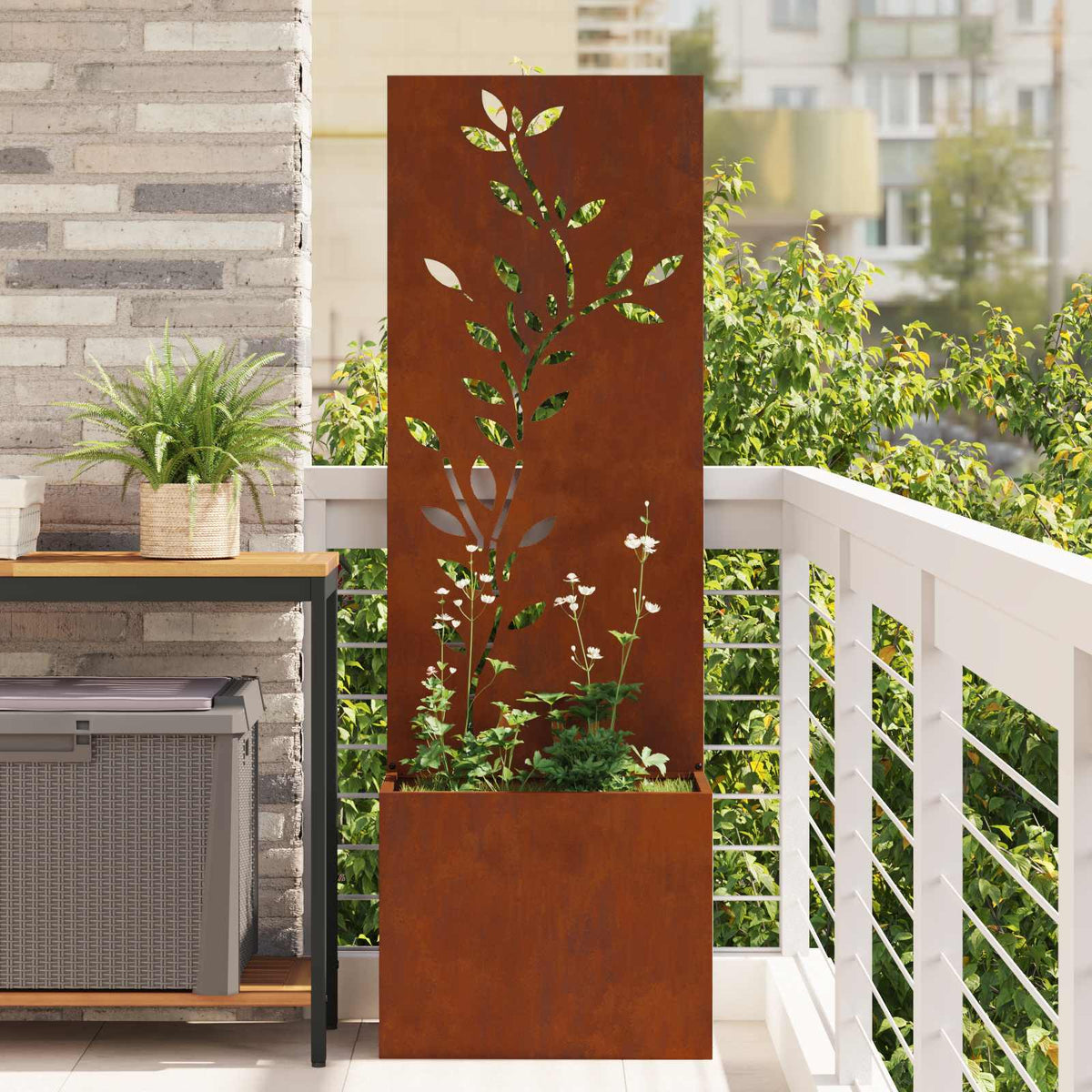 Écran De Confidentialité De Jardin Rouillé 50 X 32 X 1