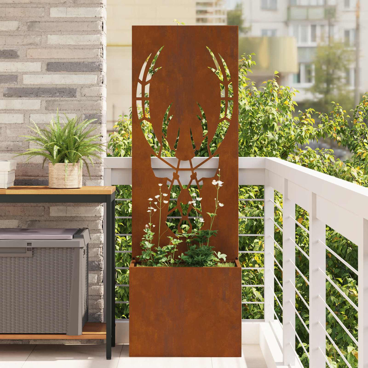 Écran De Confidentialité De Jardin Rouillé 50 X 32 X 1