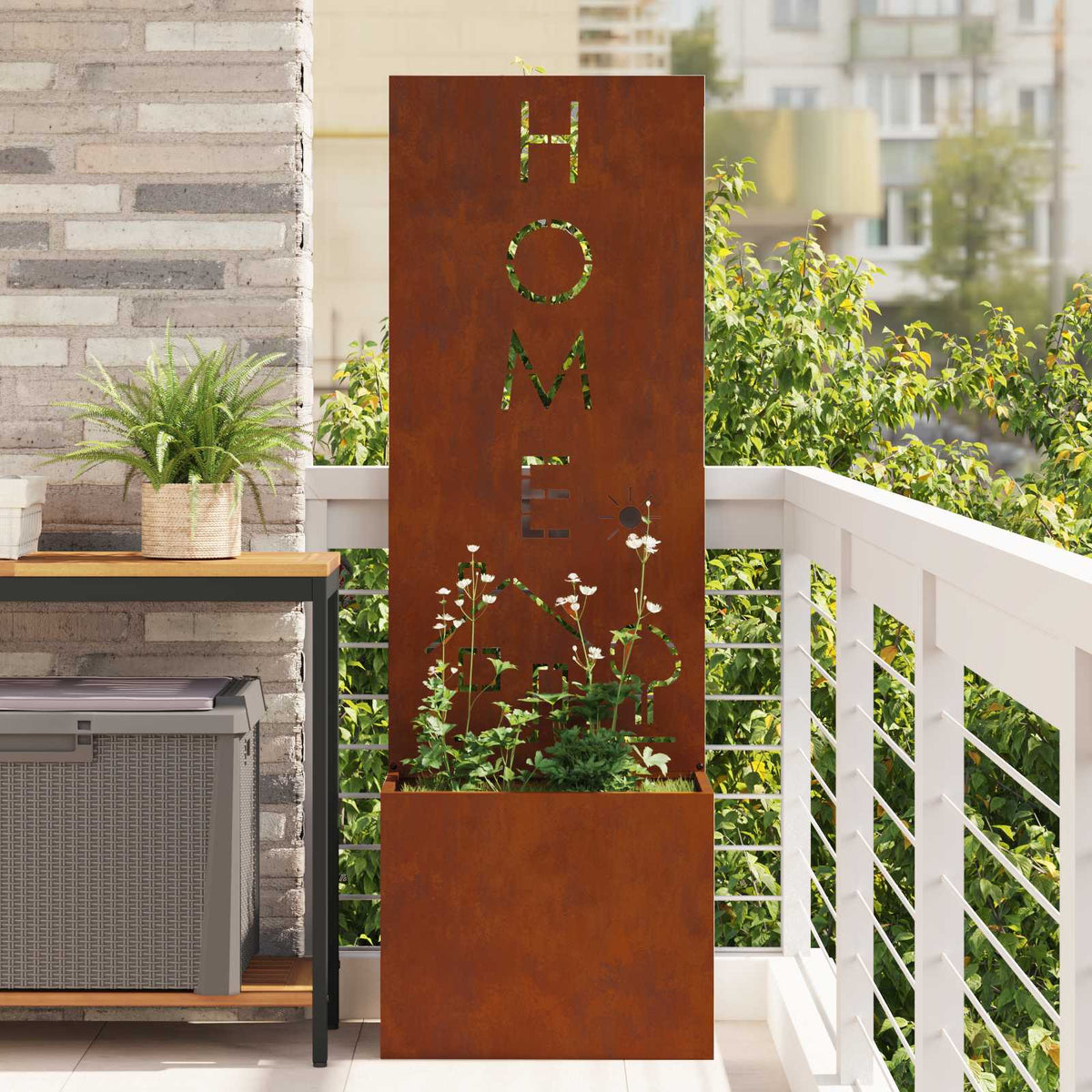 Écran De Confidentialité De Jardin Rouillé 50 X 32 X 1