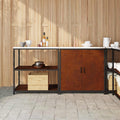 Ensemble De Rangement Cuisine Hattem 2 Pc Rouillé Acier