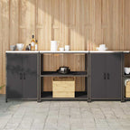 Ensemble De Rangement Cuisine Hattem 3 Pc Rouillé Acier
