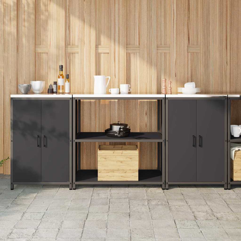 Ensemble De Rangement Cuisine Hattem 3 Pc Rouillé Acier