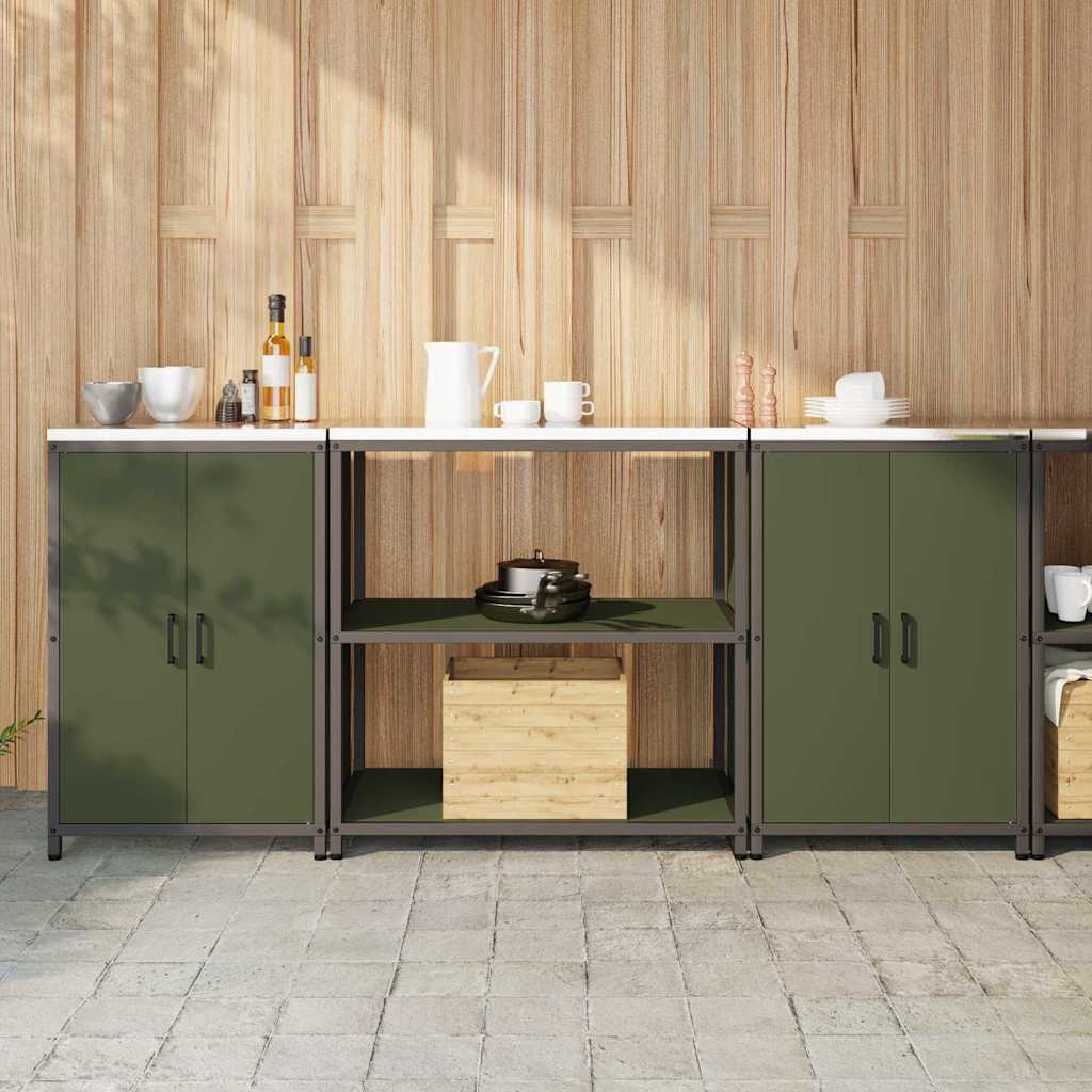 Ensemble De Rangement Cuisine Hattem 3 Pc Rouillé Acier