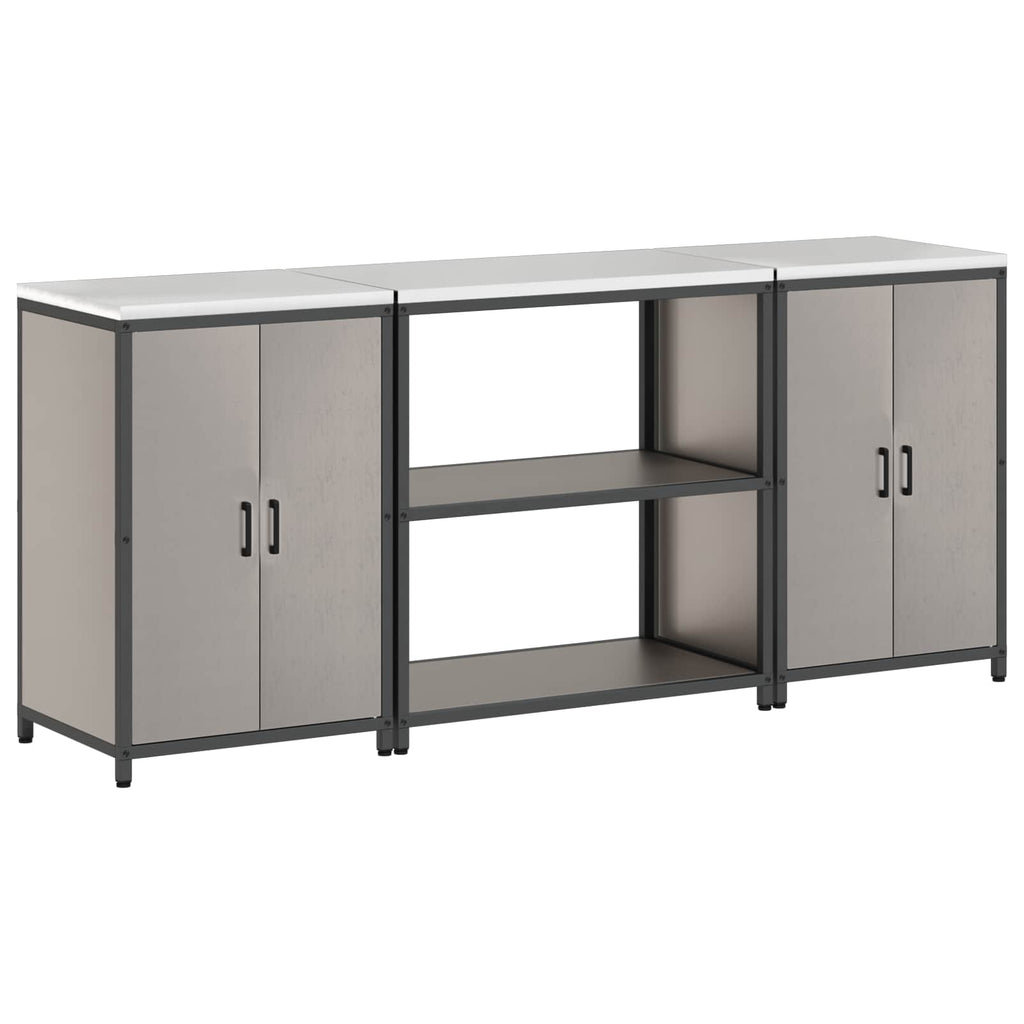 Ensemble De Rangement Cuisine Hattem 3 Pc Rouillé Acier