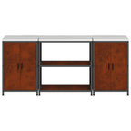 Ensemble De Rangement Cuisine Hattem 3 Pc Rouillé Acier
