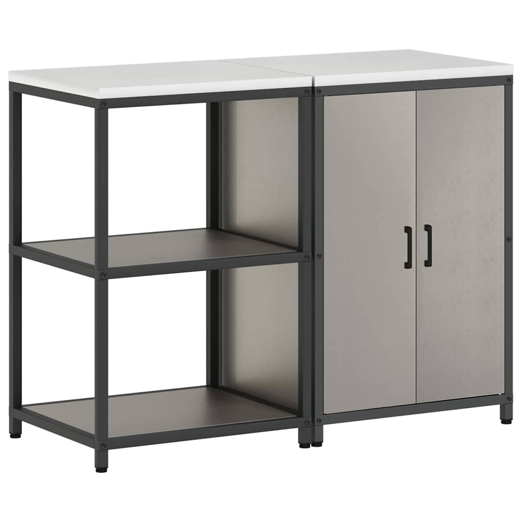 Ensemble De Rangement Cuisine Hattem 2 Pc Rouillé Acier
