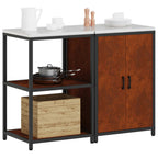 Ensemble De Rangement Cuisine Hattem 2 Pc Rouillé Acier